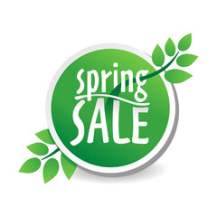 Spring-sale badge branches