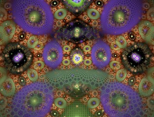 Imaginatory fractal background Image