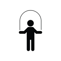 Jump rope icon vector symbol
