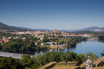 Fototapeta na wymiar Views of the River Minho from the Fortress of Valenca do Minho, Portugal