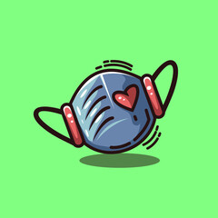 Medical Mask Vector Design Illustration
