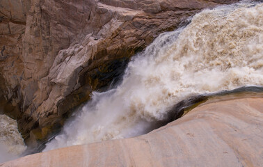 Augrabies waterfall in the Orange River in the Northern Cape province of South Africa