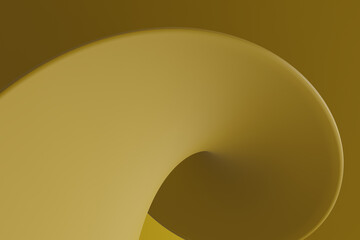 Abstract computer generated 3D distorted shape