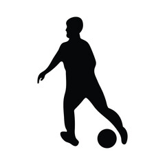 Soccer, Football Silhouette Vector Design Illustration