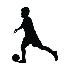 Soccer, Football Silhouette Vector Design Illustration