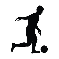 Soccer, Football Silhouette Vector Design Illustration