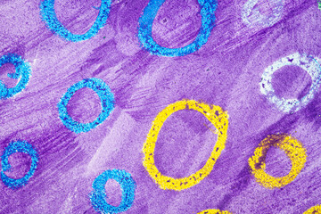 Abstract purple watercolor texture with some circles