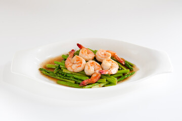 Stir Fried Shrimp Asparagus