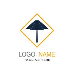 umbrella icon vector illustration template design