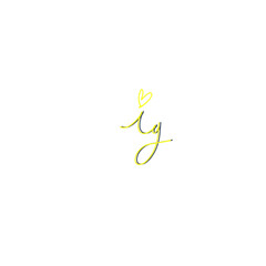 ig Initial Handwriting or Handwritten Logo for Identity. Logo with Signature and Hand Drawn Style.