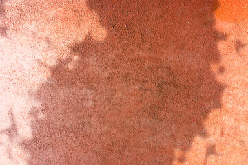abstract red background texture concrete or plaster hand made wall.