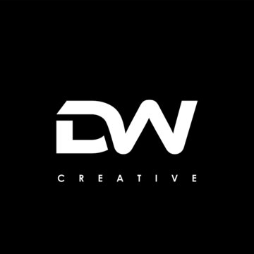 DW Letter Initial Logo Design Template Vector Illustration