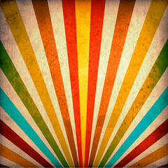Multicolor Sunbeams grunge background