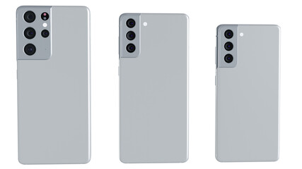 3d render of a smartphone on a white background