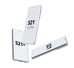 3d render of a smartphone on a white background