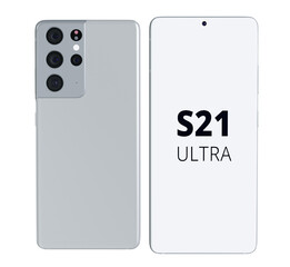 3d render of a smartphone on a white background
