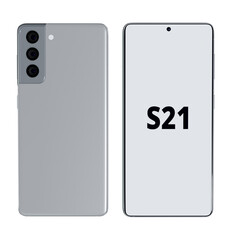 3d render of a smartphone on a white background