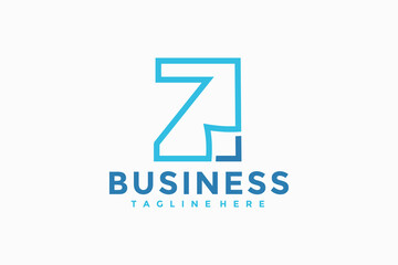 initials Z paper logo