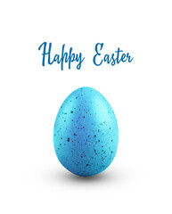 Easter eggs isolated on white