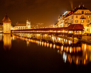 Fototapeta premium night view of the old town