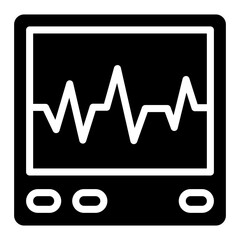 An icon design of electrocardiogram, editable vector