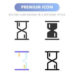 hourglass icon for your web site design, logo, app, UI. Vector graphics illustration and editable stroke. icon design EPS 10.