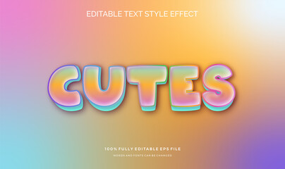 Modern editable text style effect. Editable font style. Vector Illustration