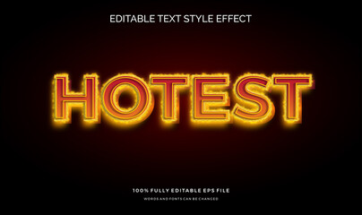 Modern editable text style effect. Editable font style. Vector Illustration