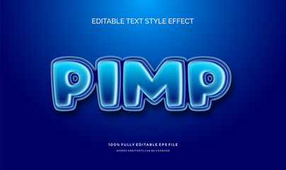 Modern editable text style effect. Editable font style. Vector Illustration