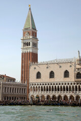 Fototapeta premium View of the Piazza San Marco from the boat. Venice. Italy