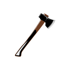 axe vector illustration isolated on white