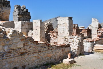 Ruins of Roman baths in the Roman ancient city Sagalassos, Turkey. 