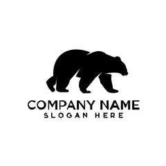 bear logo design template inspiration, vector illustration