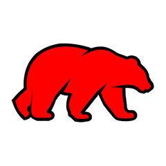 bear logo design template inspiration, vector illustration