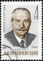 USSR - 1964: shows Alexander Vasilievich Vishnevsky (1874-1948), 1964