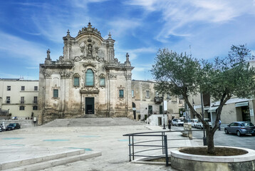 Obraz premium The church of S. Francesco in Matera