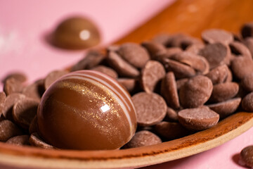 handmade chocolates and sweets in the making