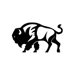 buffalo bull logo design template inspiration, vector illustration