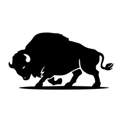 buffalo bull logo design template inspiration, vector illustration