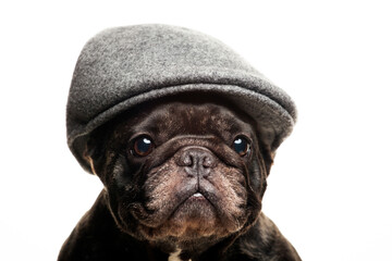 image of dog cap white background 