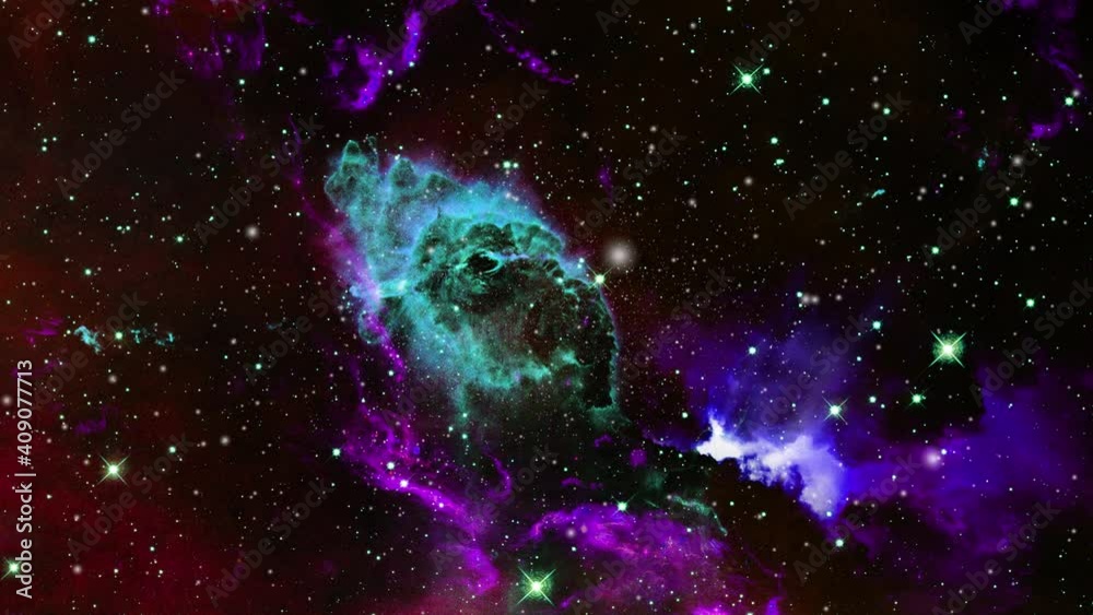 Wall mural nebula clouds that form and float in the universe
