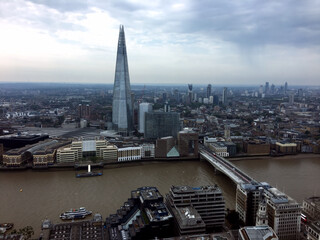 An aerial view of London