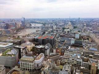 Fototapeta premium An aerial view of London