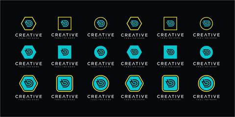 creative monogram logo design