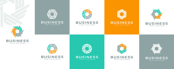 creative monogram logo design