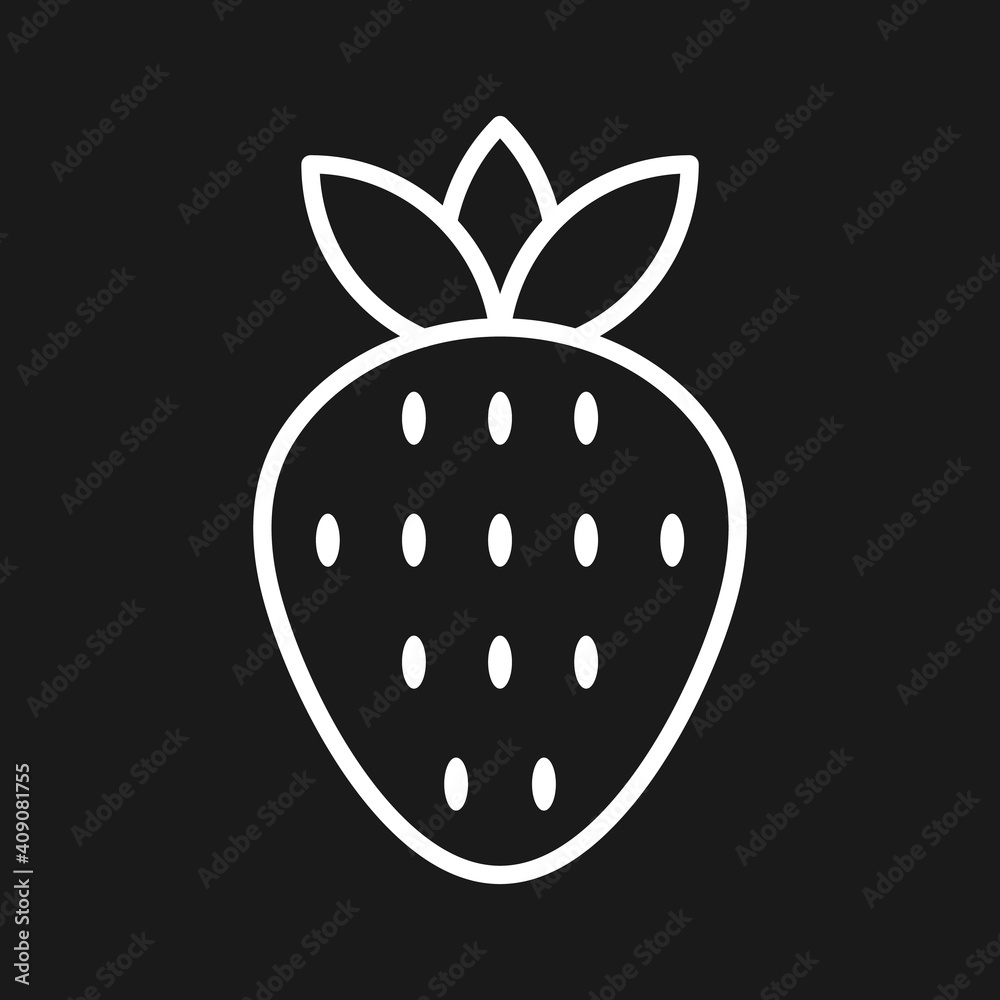 Poster Strawberry Icon