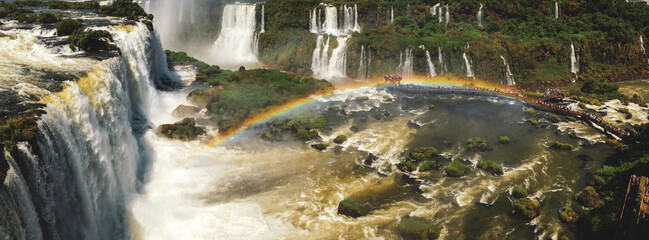 waterfall in the forest, Iguazu Falls