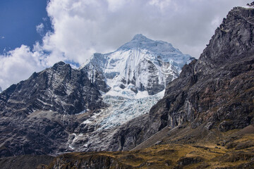 The Sarapo Glacier on the Cordillera Huayhuash circuit, Ancash, Peru