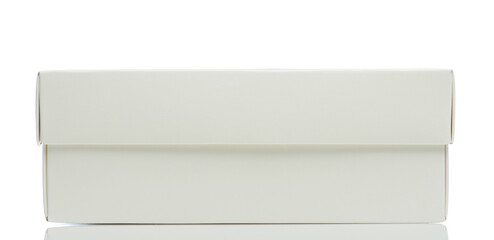 Closed white paper box