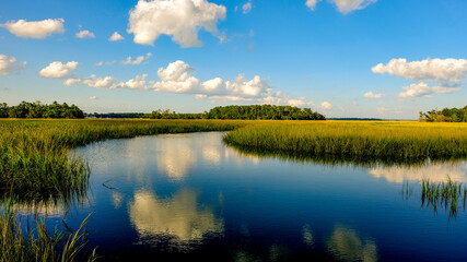 Intercoastal waterways along the Georgia Coast